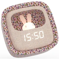 Budík a noční světlo Billy Clock Rainbow Leopard