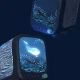 Noční světlo a reproduktor MOB Wavy Light Abyss