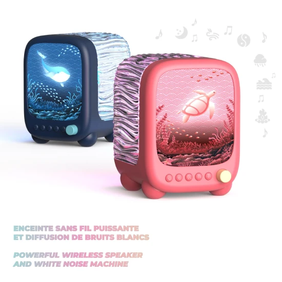 Noční světlo a reproduktor MOB Wavy Light Abyss
