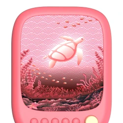 Noční světlo a reproduktor Wavy Light Coral
