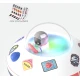 Bluetooth reproduktor Cosmo Bubbly s futuristickým designem a světelnými efekty.