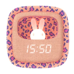 Budík a noční světlo Leopard Rose