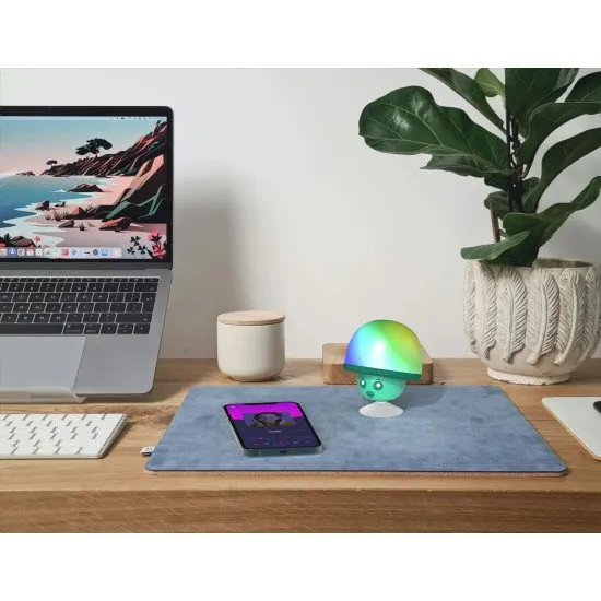 Stylový reproduktor Bluetooth ve tvaru roztomilé houby. Přenosný reproduktor Houba od MOB.