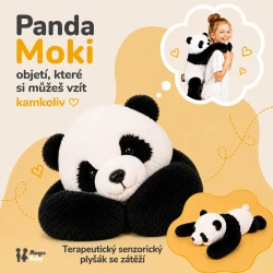 Magic Baby Zátěžový plyšák Panda Moki 45 cm Magic Baby Zátěžový plyšák Panda Moki 45 cm