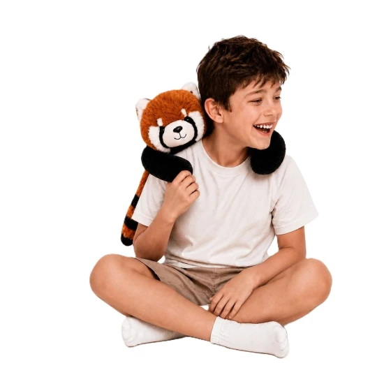Magic Baby Zátěžový plyšák Panda červená Rubi 45 cm
