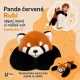 Magic Baby Zátěžový plyšák Panda červená Rubi 65 cm