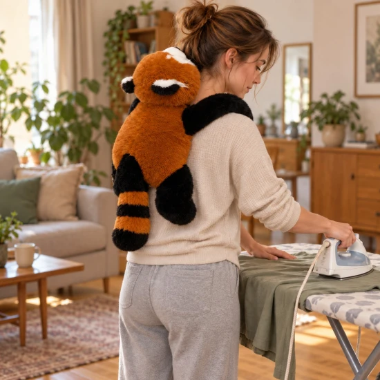 Magic Baby Zátěžový plyšák Panda červená Rubi 65 cm