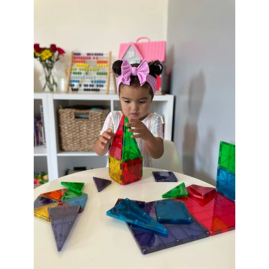 Originální 32 dílná magnetická stavebnice MAGNA-TILES.