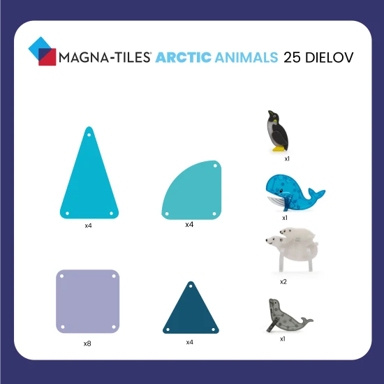 S magnetickou stavebnicí si postavíte vlastní arktickou krajinu.
