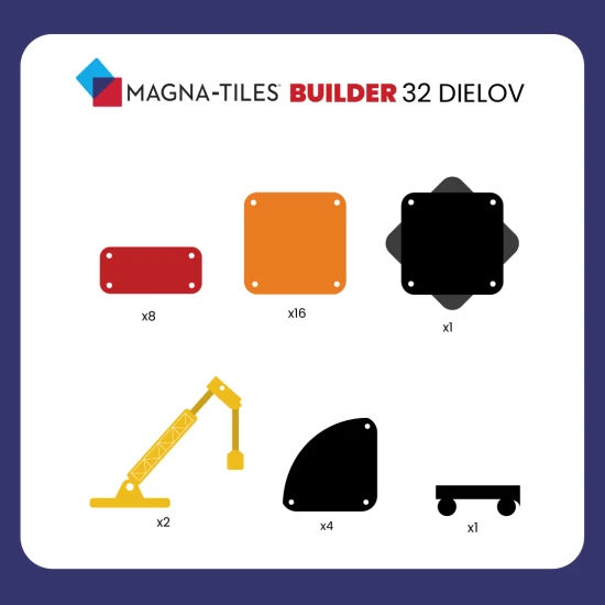 Vytvoriť jedinečné stavby s magnetickou stavebnicou MAGNA-TILES.