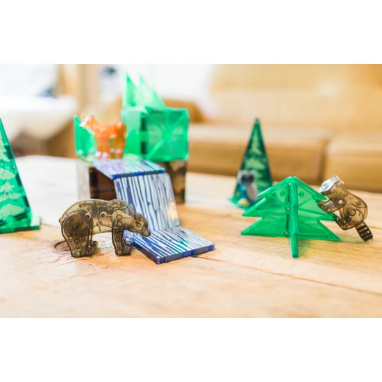 MAGNA-TILES Magnetická stavebnice Forest 25 dílů Magnetická stavebnice s figurkami lesních zvířátek.
