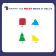 Magnetická stavebnica Magna-Tiles vhodná na cestovanie.