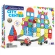 Magnetická stavebnice MAGNA-TILES City Center – 110 dílů s cestami, schody, auty a městskými prvky