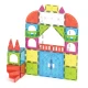 Magnetická stavebnice MAGNA-TILES City Center – 110 dílů s cestami, schody, auty a městskými prvky