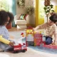 Magnetická stavebnice MAGNA-TILES Hasičská stanice – dětská stavebnice s hasičem, žebříkem, světly a sirénou