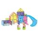Magnetická stavebnice MAGNA-TILES Pet Playhouse – dětský domeček pro zvířata se skluzavkou, figurkami a doplňky