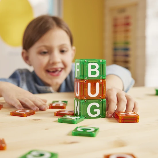 MAGNA-TILES Magnetická stavebnice microMAGS LEARN Letters 56 dílků 254056LL