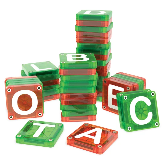 MAGNA-TILES Magnetická stavebnice microMAGS LEARN Letters 56 dílků 254056LL