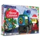 Magnetická stavebnice MAGNA-TILES Adventní kalendář – 34 dílků s vánočními motivy, figurkami a mikropodvozkem