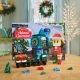 Magnetická stavebnice MAGNA-TILES Adventní kalendář – 34 dílků s vánočními motivy, figurkami a mikropodvozkem