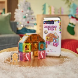 Magnetická stavebnice microMAGS Gingerbread House Travel Set 24 dílů