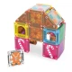 MAGNA-TILES microMAGS Gingerbread House Travel Set – magnetická stavebnice 24 dílů pro děti od 3 let