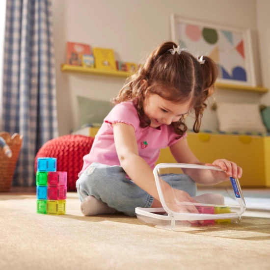 Magnetická stavebnice microMAGS Cubes 9 dílků
