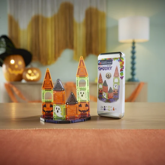 MAGNA-TILES microMAGS Spooky Travel Set – magnetická stavebnice 24 dílů pro děti od 3 let