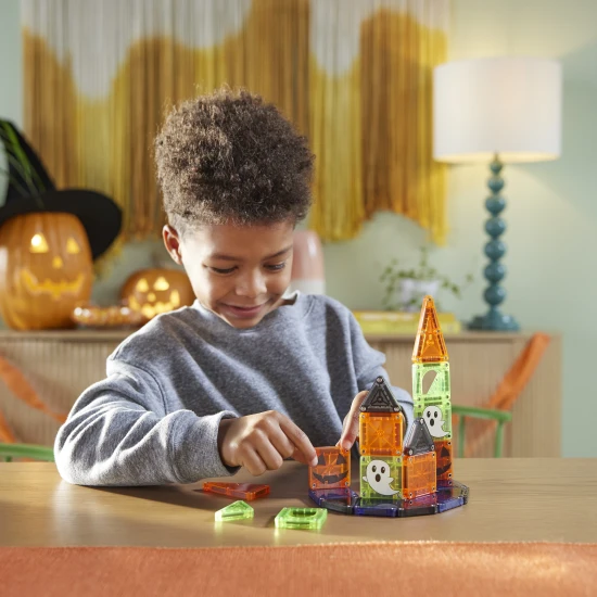 MAGNA-TILES microMAGS Spooky Travel Set – magnetická stavebnice 24 dílů pro děti od 3 let