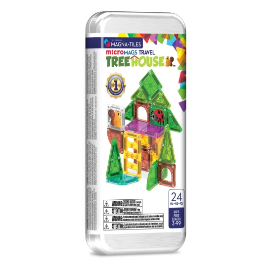 Magnetická stavebnice microMAGS Treehouse Travel Set 24 dílů
