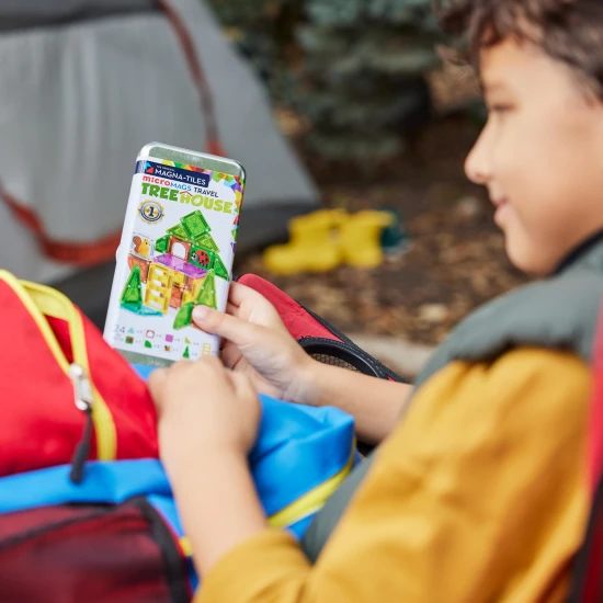 Magnetická stavebnice microMAGS Treehouse Travel Set 24 dílů