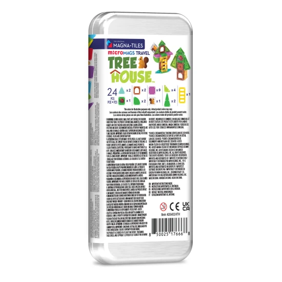 Magnetická stavebnice microMAGS Treehouse Travel Set 24 dílů
