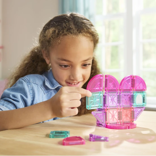 microMAGS Heart to Heart 26dílná magnetická stavebnice vhodná na cesty.