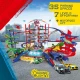 Garáž Super City se 6 autíčky a vlakem Garáž Super City se 6 autíčky a vlakem – Majorette MJ2009001