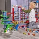 Garáž Super City se 6 autíčky a vlakem Garáž Super City se 6 autíčky a vlakem – Majorette MJ2009001