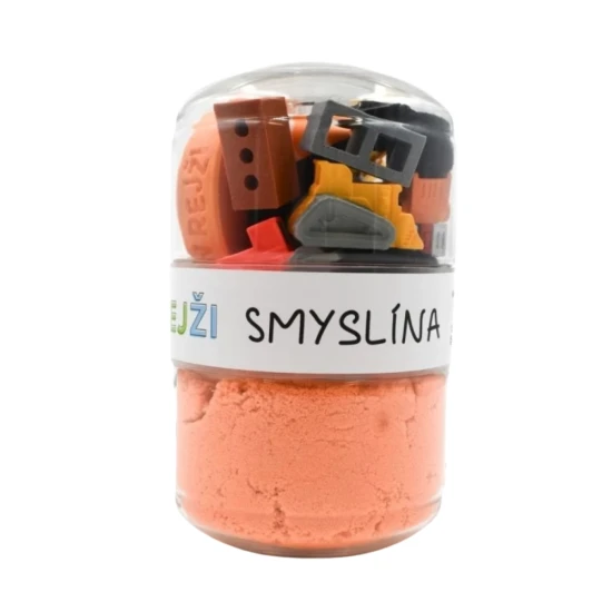 Smyslína Na staveništi s Kineťáčkem – hra s kinetickým pískem a bagry
