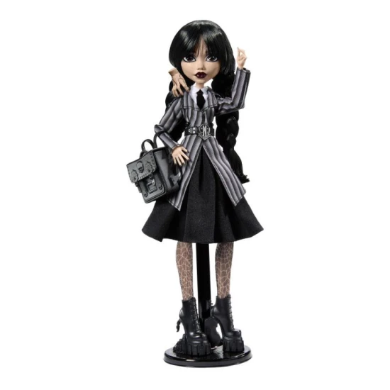 Monster High – Wednesday Addams | Goticka panenka Monster High od Mattel Monster High Wednesday Addams – babika v gotickem stylu s cernymi vlasy a skolni uniformou