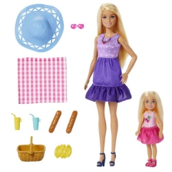 Barbie panenky Malibu a Chelsea na pikniku