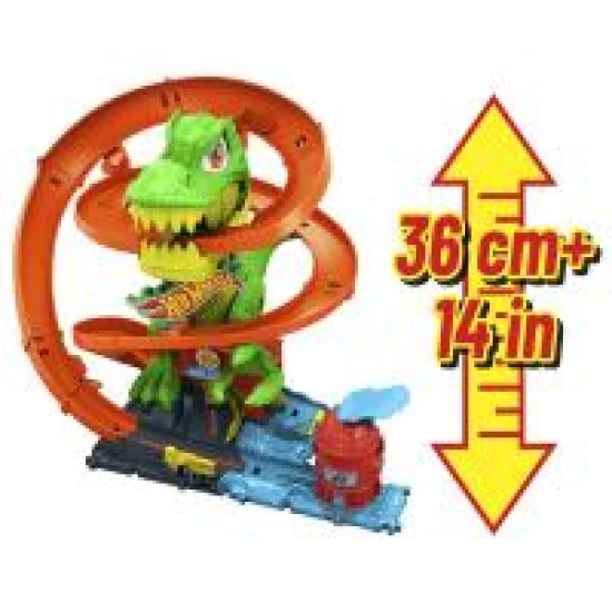 Mattel Hot Wheels City T. Rex útočí na hasičskou stanici 25JBM73