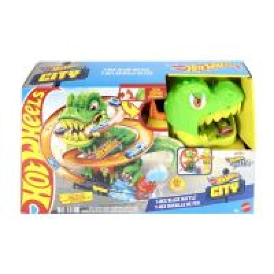 Mattel Hot Wheels City T. Rex útočí na hasičskou stanici 25JBM73