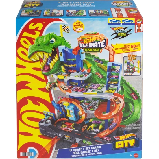 Mattel Hot Wheels City extrémní T. Rex garáž 2026 25JHL98