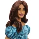 Barbie Fashionistas modelka v topu a sukni s petrolejovým potiskem