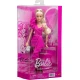 Barbie Deluxe Style modelka v růžových šatech s volánem