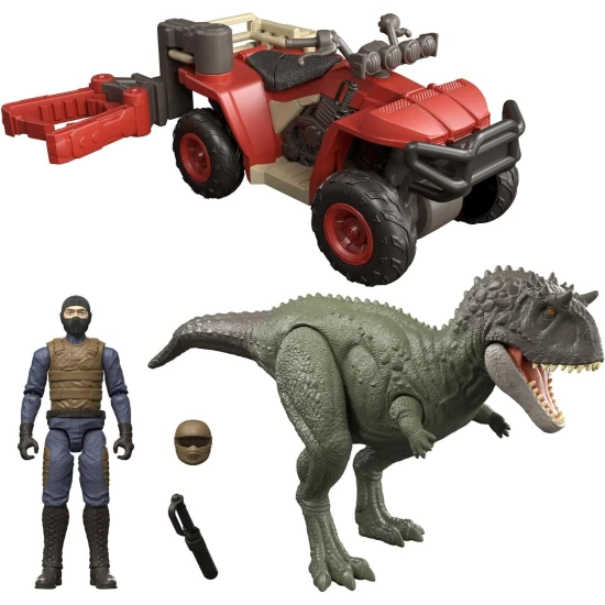 Jurassic World útok dinosaura vozidlo a figurka