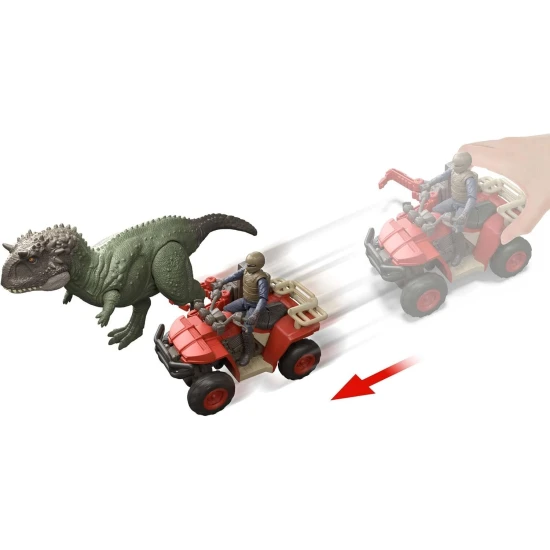 Jurassic World útok dinosaura vozidlo a figurka