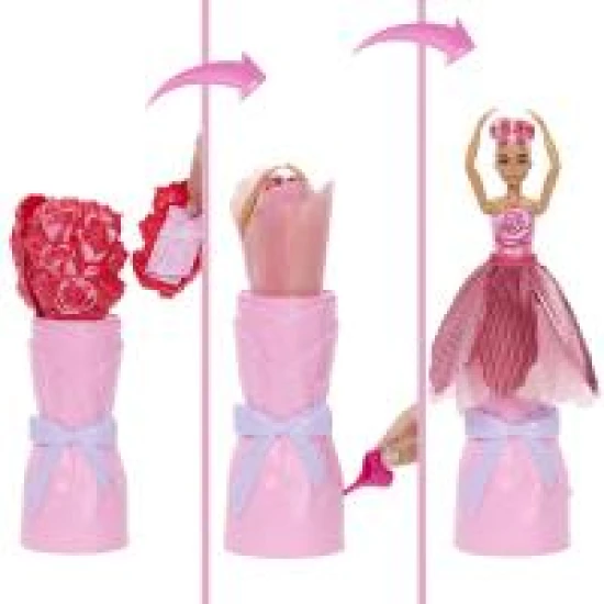 Mattel Barbie Petal Pop květinové překvapení červená růže 25JMF59