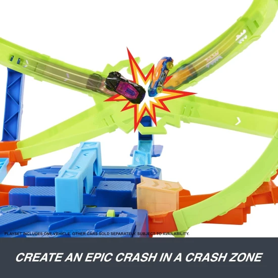 Mattel Hot Wheels Stunt Tracks Hypersphere Crash kaskadérská dráha 25JMG48