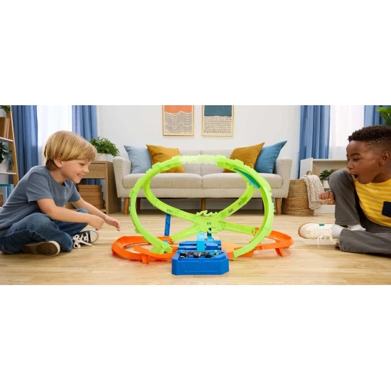 Mattel Hot Wheels Stunt Tracks Hypersphere Crash kaskadérská dráha 25JMG48