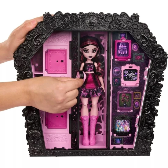 Mattel Monster High Skulltimate Secrets skříňka s překvapeními a Draculaurou 25JMG63