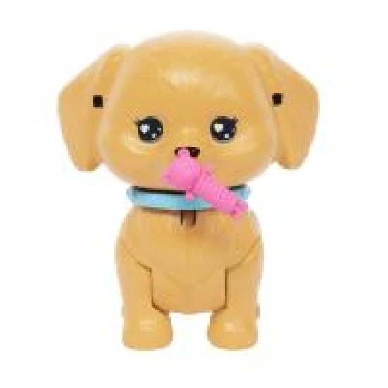Barbie panenka se psíkem na kolečkových bruslích blondýnka